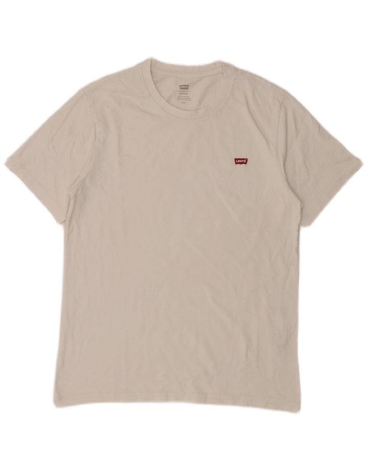 LEVI'S Camiseta estándar para hombre Top Small White Cotton