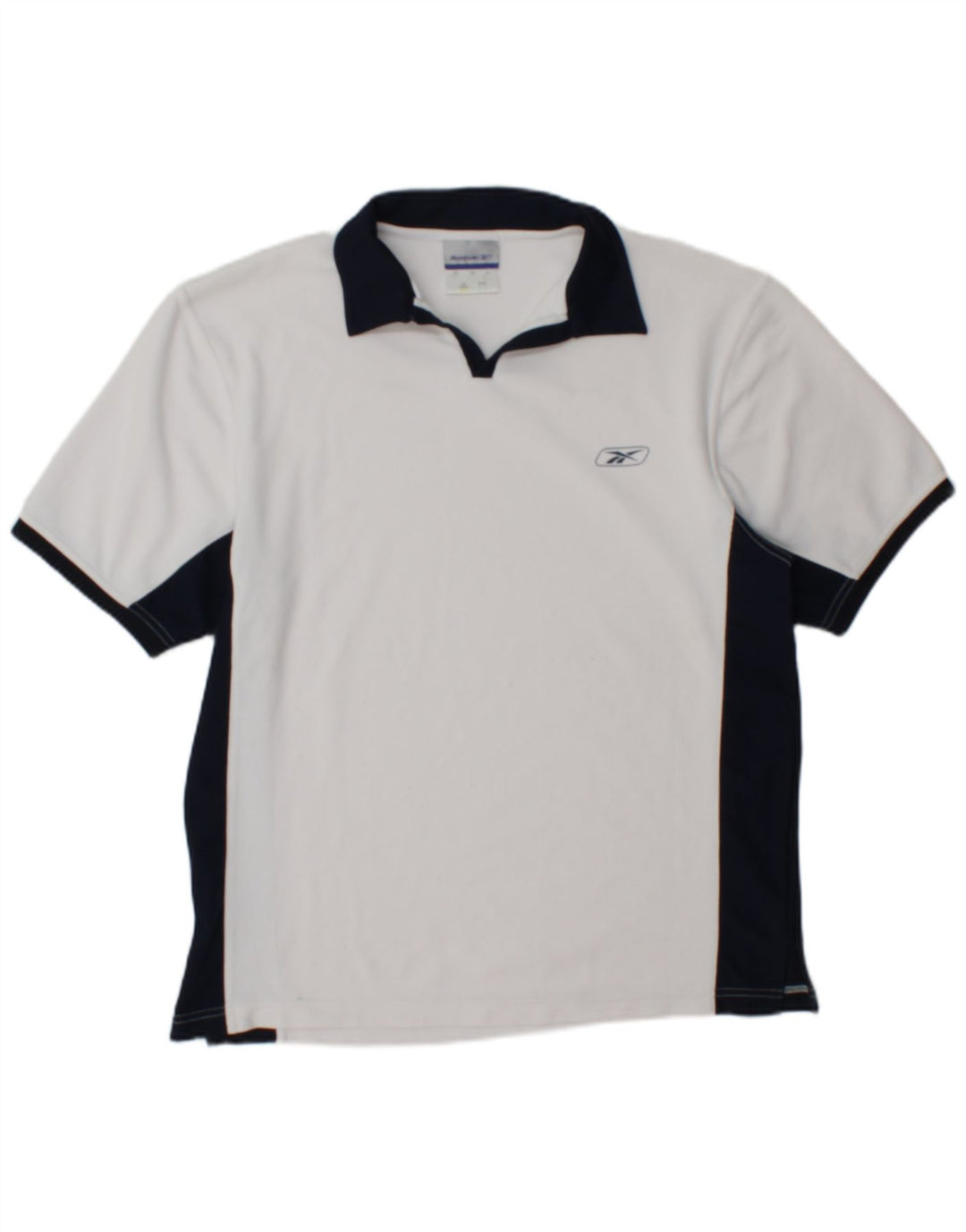 Camiseta Polo para Hombre Reebok XS Color Blanco a Bloques