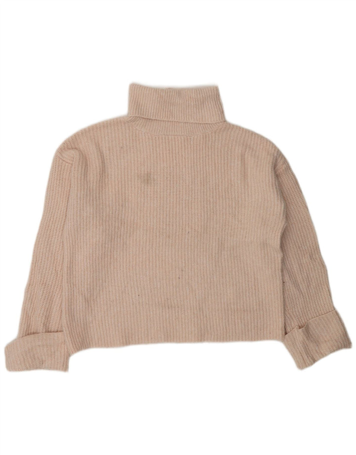 MARKS & SPENCER Suéter tipo jersey con cuello vuelto para mujer Reino Unido 44 Rosa mediano