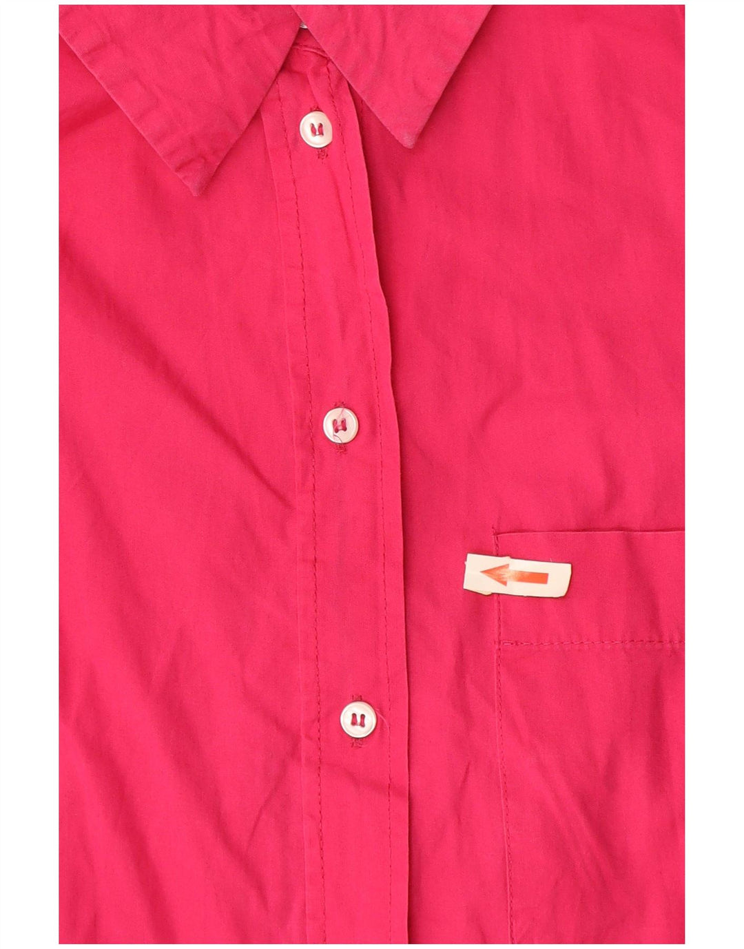 Zara Mujer Camisa Extragrande UK 10 Small Algodón Rosa