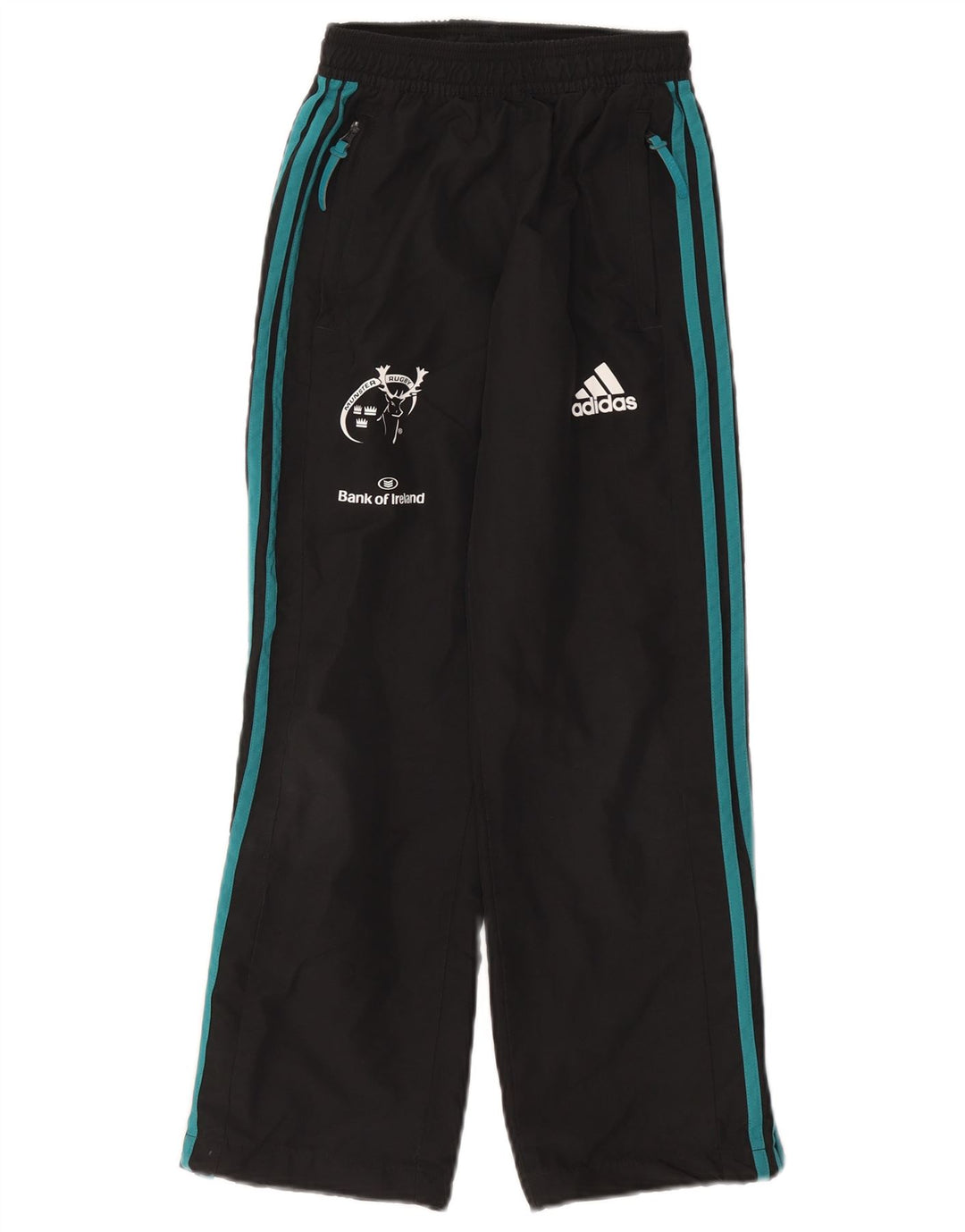 ADIDAS Boys Munster Rugby Graphic Pantalones de chándal 9-10 años Negro
