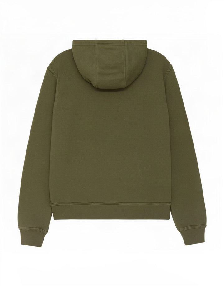 Nike - Sudadera con capucha y cremallera para hombre, algodón caqui mediano