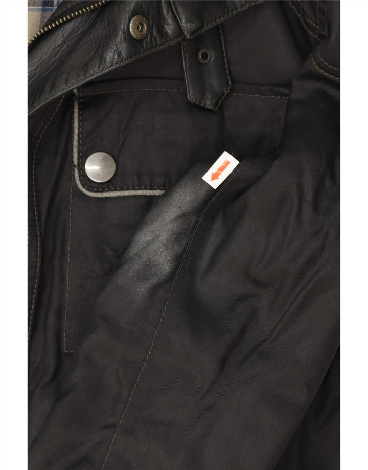 Belstaff Chaqueta gráfica para hombre, talla 38, nailon negro mediano