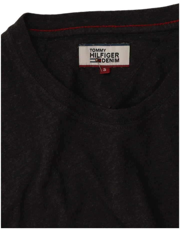 Tommy Hilfiger - Camiseta para hombre, talla pequeña, algodón gris