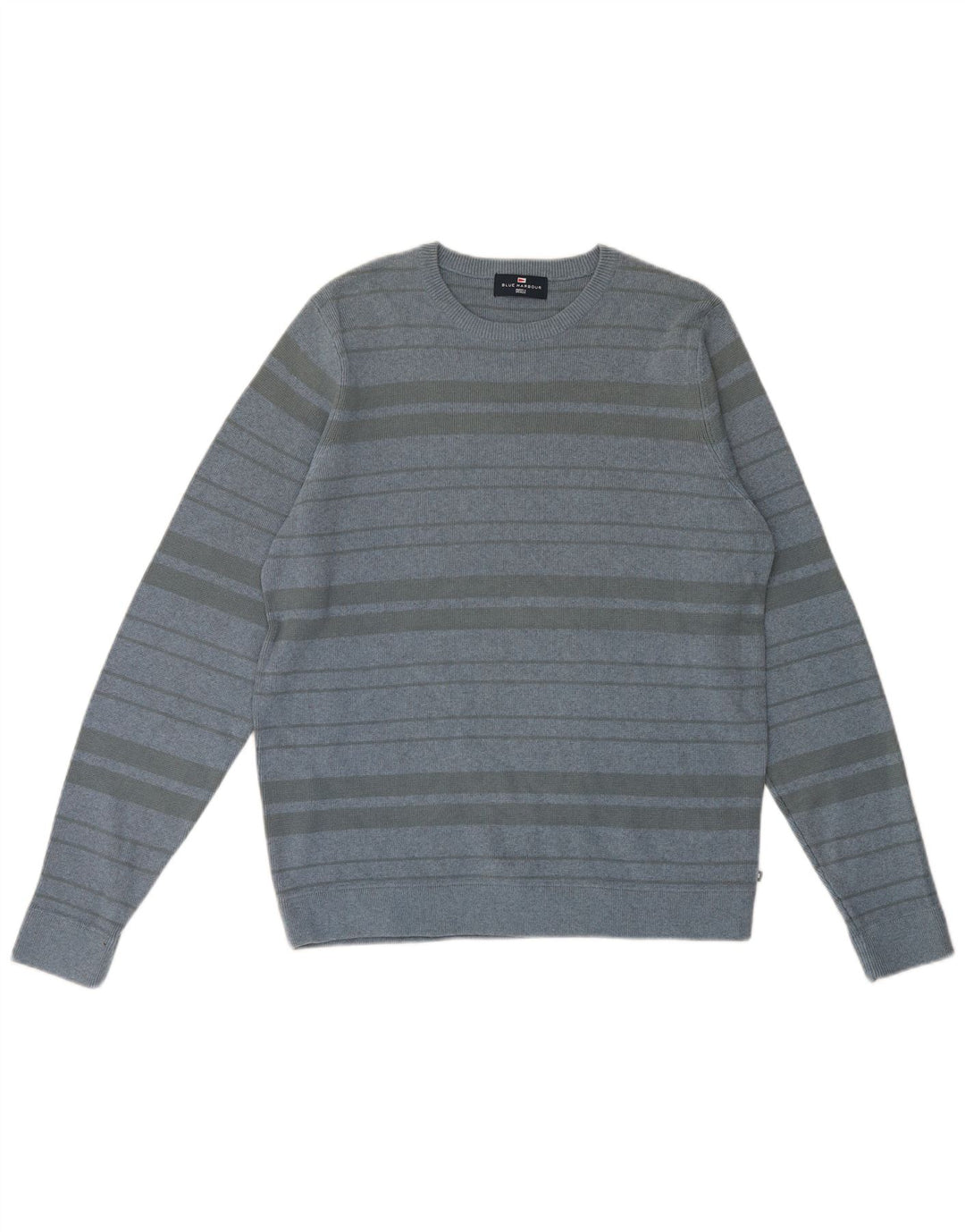 Marks & Spencer Jersey de cuello redondo azul Harbour para hombre con rayas medianas
