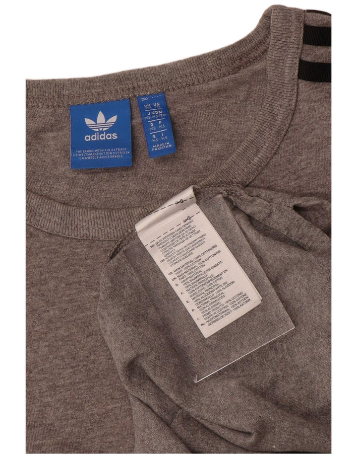 Adidas Hombre Camiseta Top XS Gris Algodón