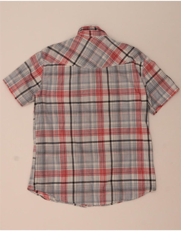 Camisa de manga corta para hombre Rifle XL Algodón a cuadros multicolor