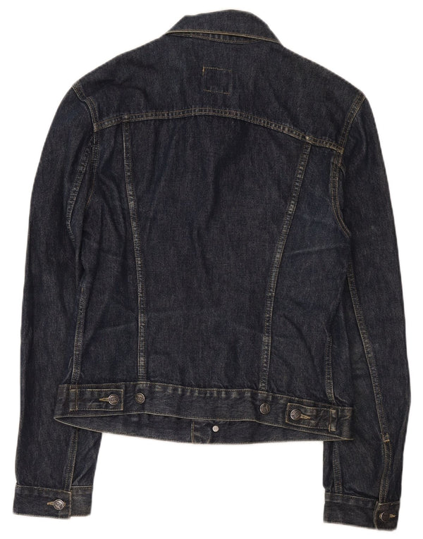 Gas Chaqueta Vaquera para Mujer UK 46 Grande Azul Marino Algodón