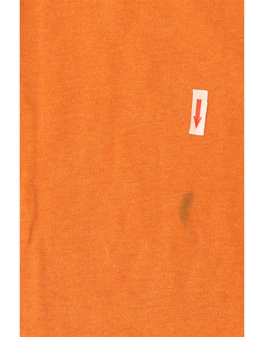 Lacoste Polo de manga larga para hombre talla 4 mediano algodón naranja