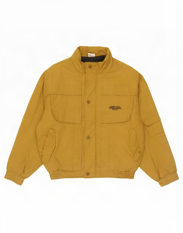 Chaqueta utilitaria vintage para hombre IT 52 XL Poliéster amarillo