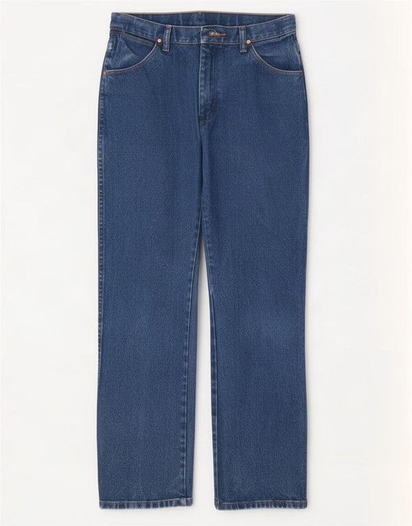 Wrangler Girls Straight Jeans 15-16 Years W30 L30 Blue Cotton