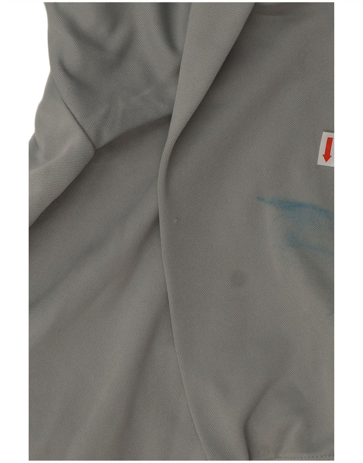 Adidas Hombre Aeroready Zip Neck Jersey Chándal Top Gris Medio Poliéster