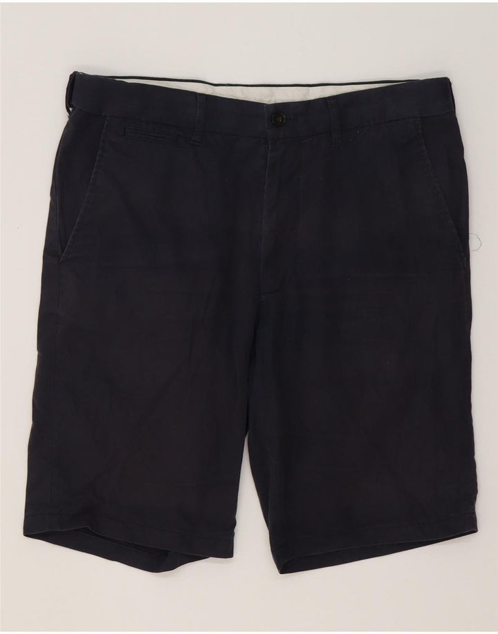 Marks & Spencer Pantalones cortos chinos para hombre W32 Algodón azul marino mediano