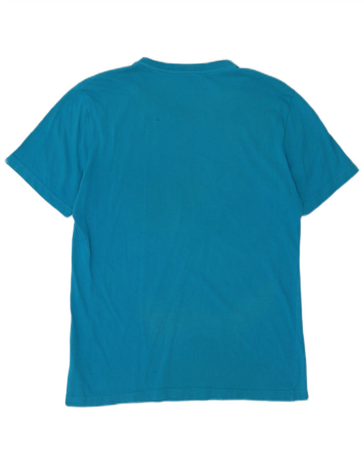 Camiseta Puma Hombre Graphic Top Algodón Azul Medio