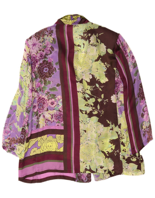 Piero Moretti Blusa de manga 3/4 para mujer IT 54 3XL Multicolor Floral
