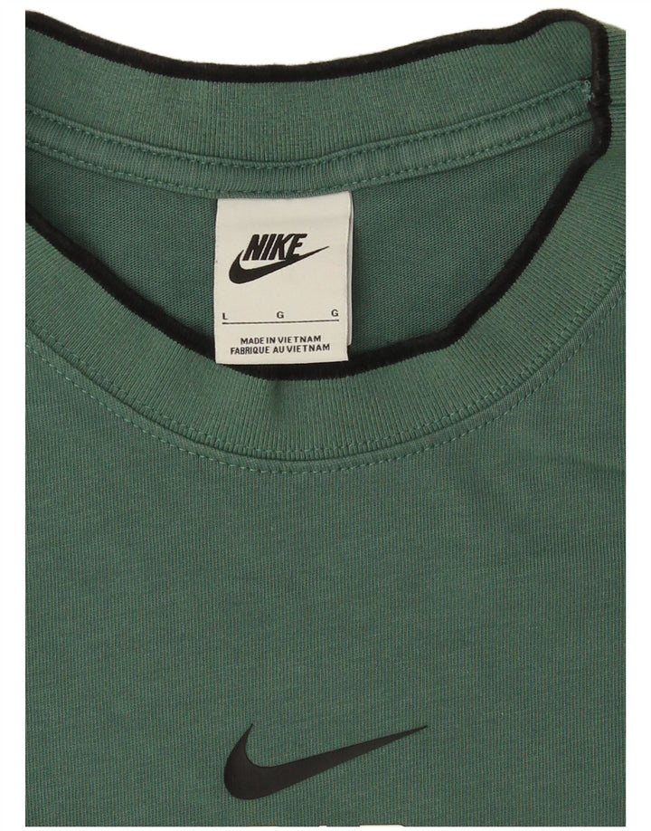 Camiseta Nike Hombre Top Grande Verde Algodón