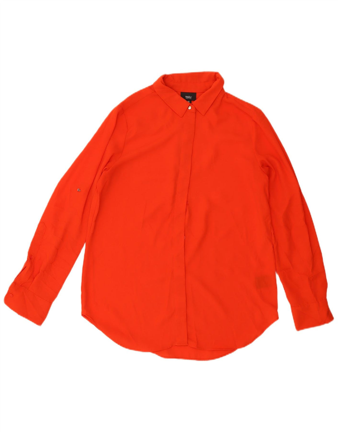 Mossimo Blusa Camisa Mujer UK 44 Medio Rojo Poliéster