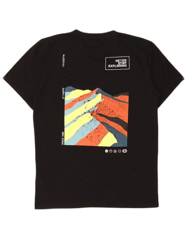 The North Face Camiseta gráfica para hombre Top Small Black Cotton