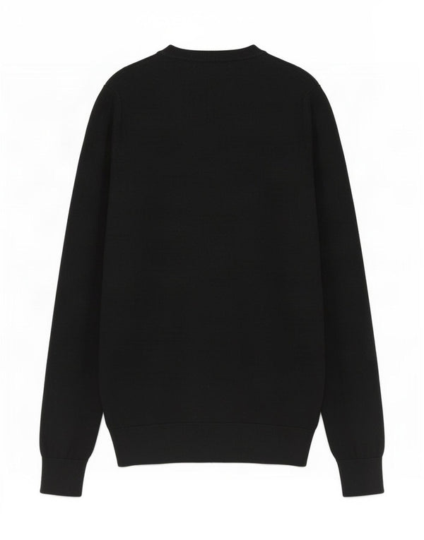 Massimo Dutti Jersey con Cuello en V para Mujer UK 40 Small Negro