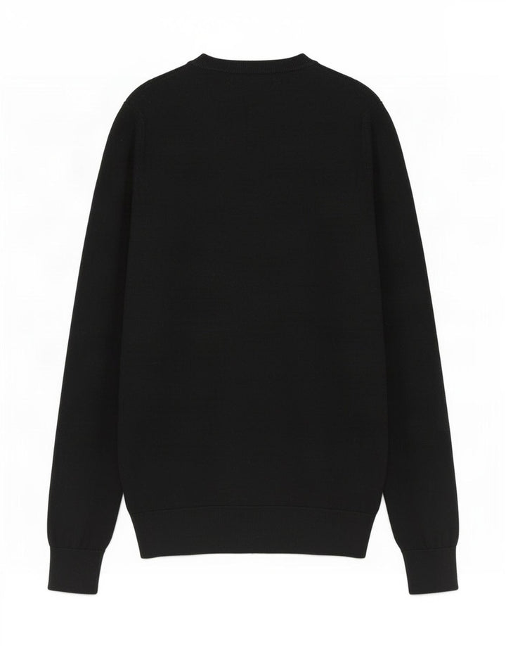 Massimo Dutti Jersey con Cuello en V para Mujer UK 40 Small Negro