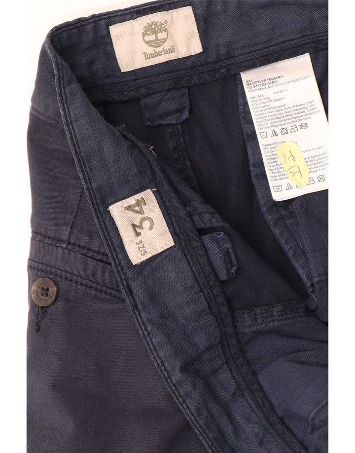 Timberland Pantalones cortos chinos para hombre W34 Algodón azul marino grande