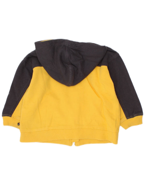 Adidas Sudadera con capucha y cremallera gráfica para bebés de 9 a 12 meses, color amarillo