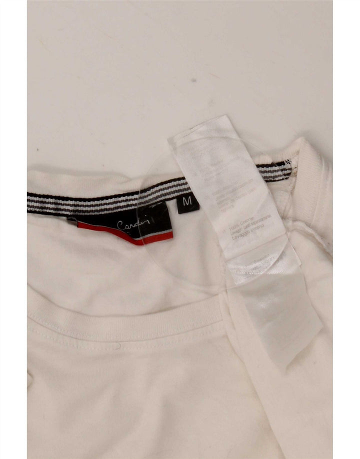 Pierre Cardin Camiseta Hombre Top Medium Blanco Algodón