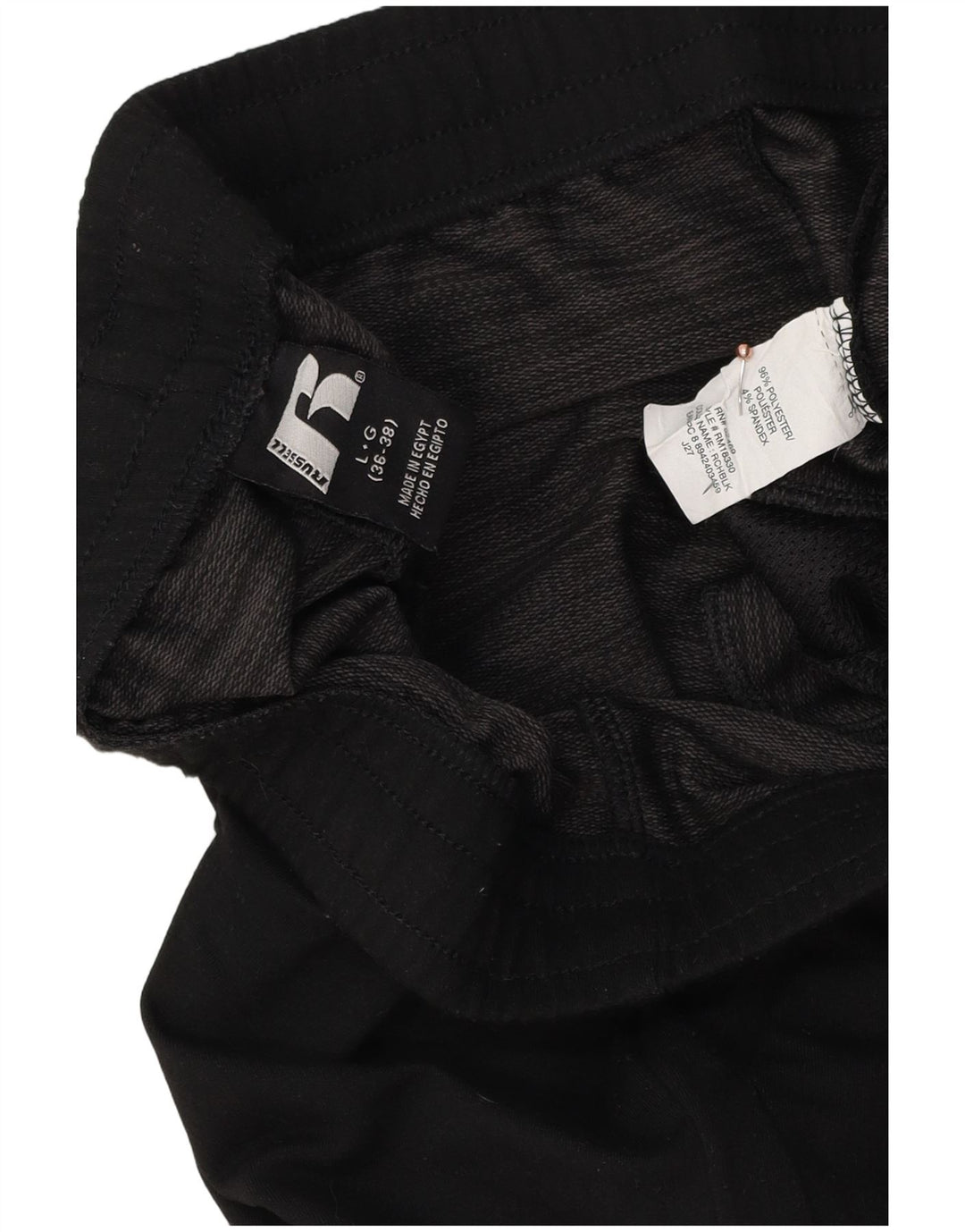 RUSSELL ATHLETIC Pantalones de chándal para hombre Joggers Large Negro Poliéster
