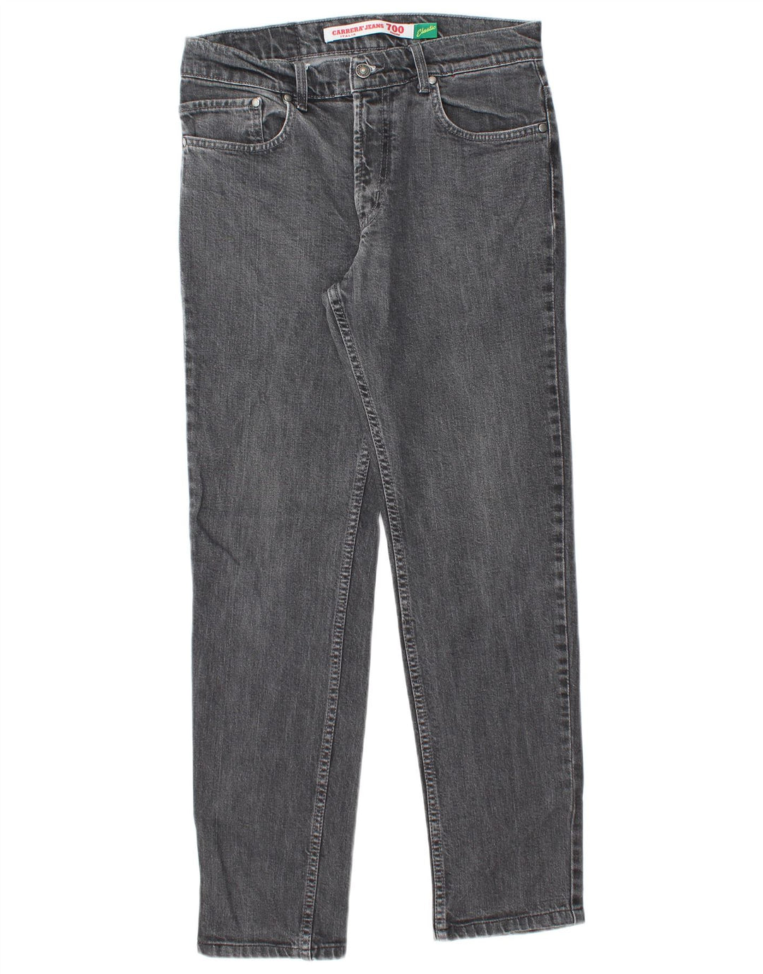 Carrera Mens 700 Regular Slim Jeans IT 46 Pequeño W31 L30 Gris Algodón