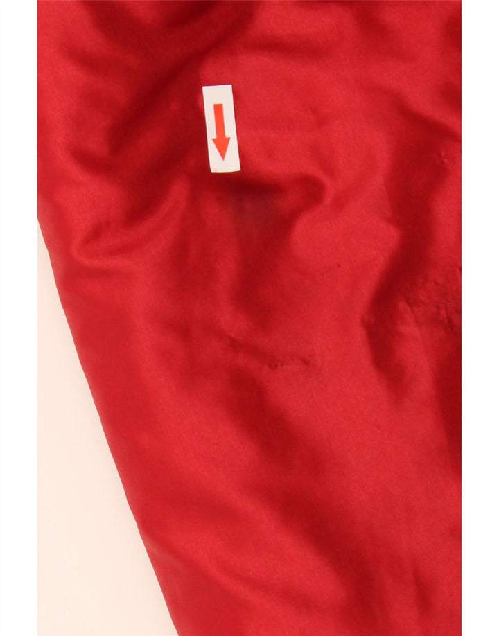 Chaqueta acolchada con capucha vintage para mujer IT 52 2XL Rojo Colorblock Poliamida