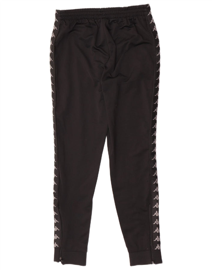 Kappa Hombre Pantalones De Chándal Gráfico Joggers Medium Negro Poliéster