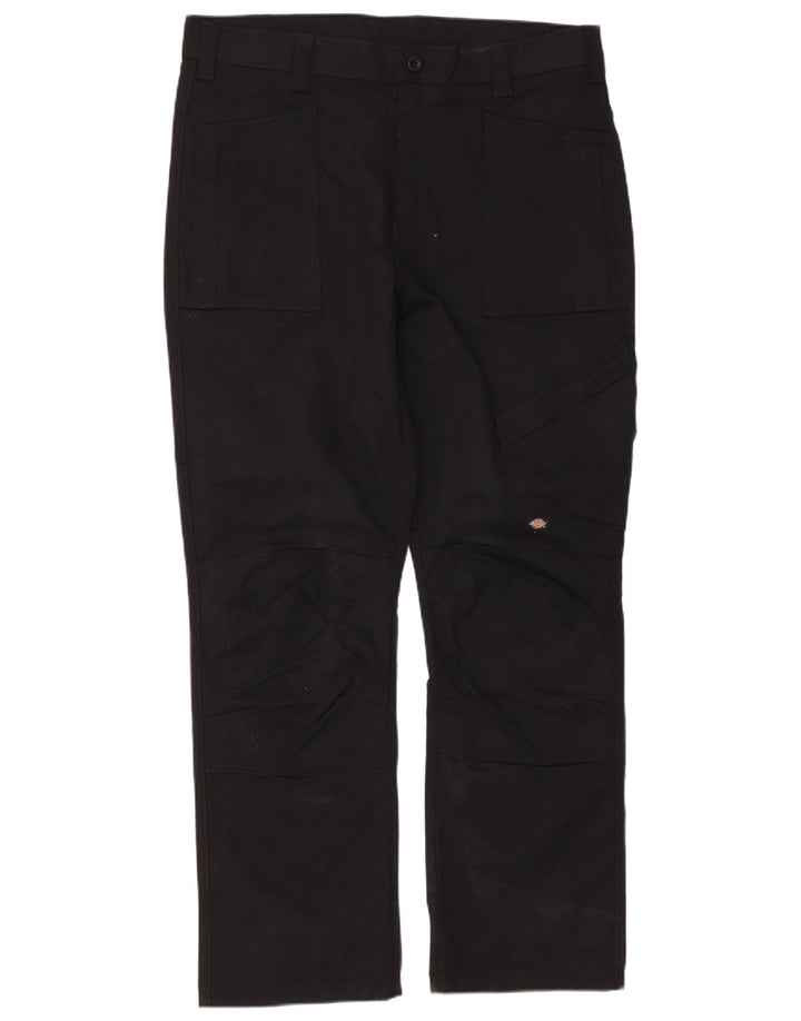 Dickies Pantalones cargo rectos para hombre W36 L32 Poliéster negro