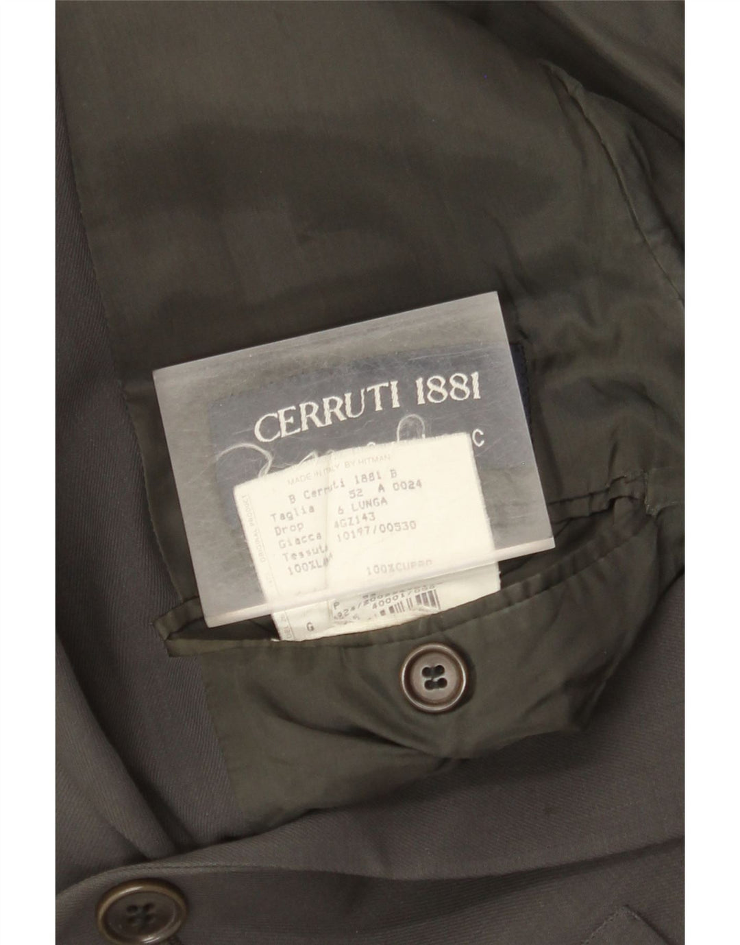 Cerruti 1881 Chaqueta tipo blazer de 3 botones para hombre IT 52 XL Cupro negro