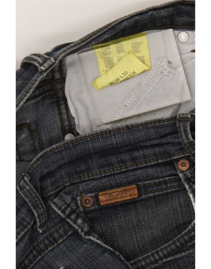Vaqueros Wrangler Hombre Rectos W38 L32 Algodón Azul Marino