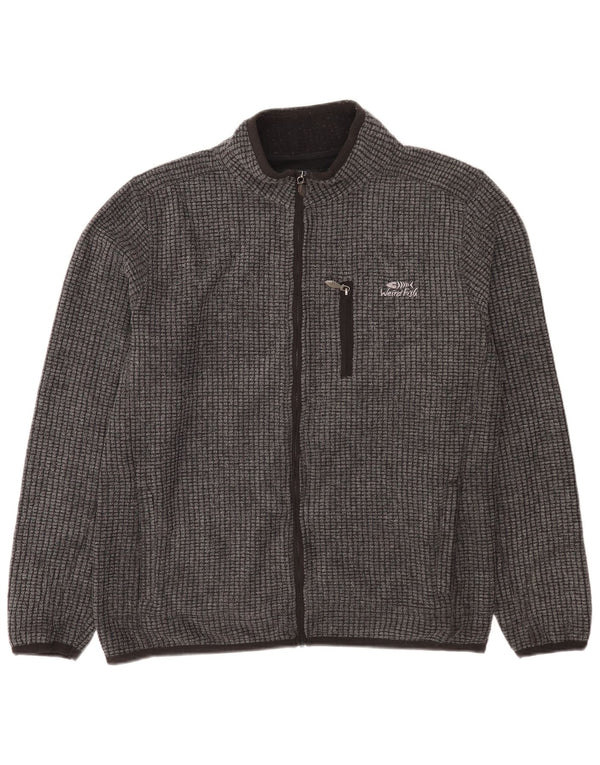 Weird Fish Chaqueta polar para hombre UK 40 Large Gris Poliéster