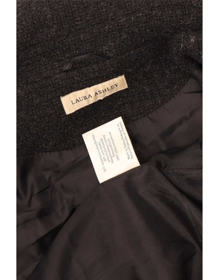 Laura Ashley Abrigo para mujer Reino Unido 12 Lana gris medio