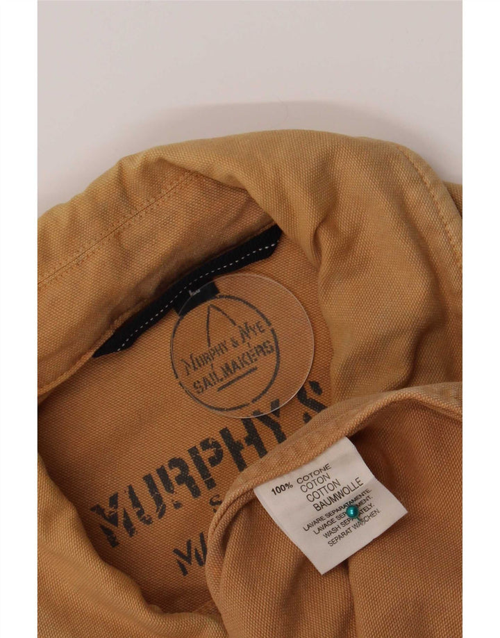 Murphy & Nye Chaqueta utilitaria para hombre UK 40 Grande Algodón marrón