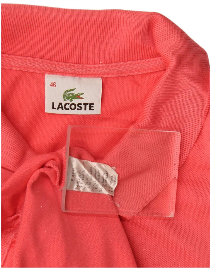 Polo Lacoste Mujer Talla 46 XL Algodón Rosa