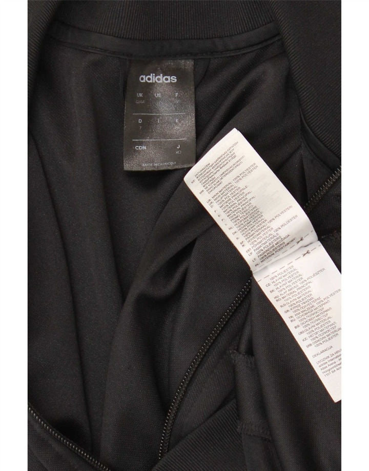 Adidas - Chaqueta de chándal para hombre, talla 42/44, poliéster negro grande