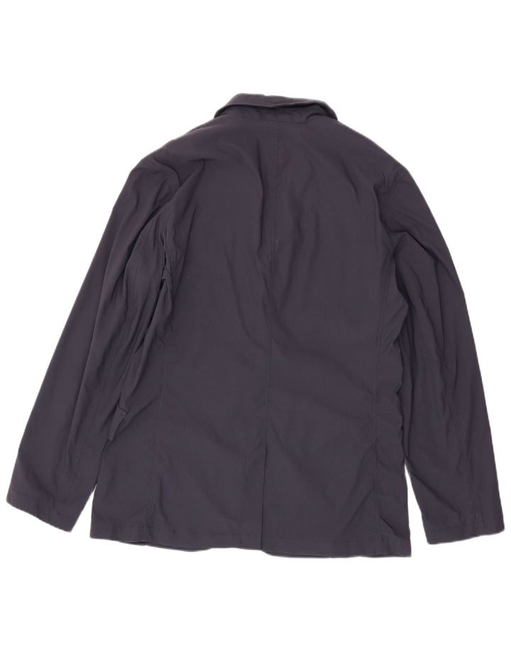 EDDIE BAUER Chaqueta tipo blazer de 3 botones para hombre UK 40 Large Nylon azul marino