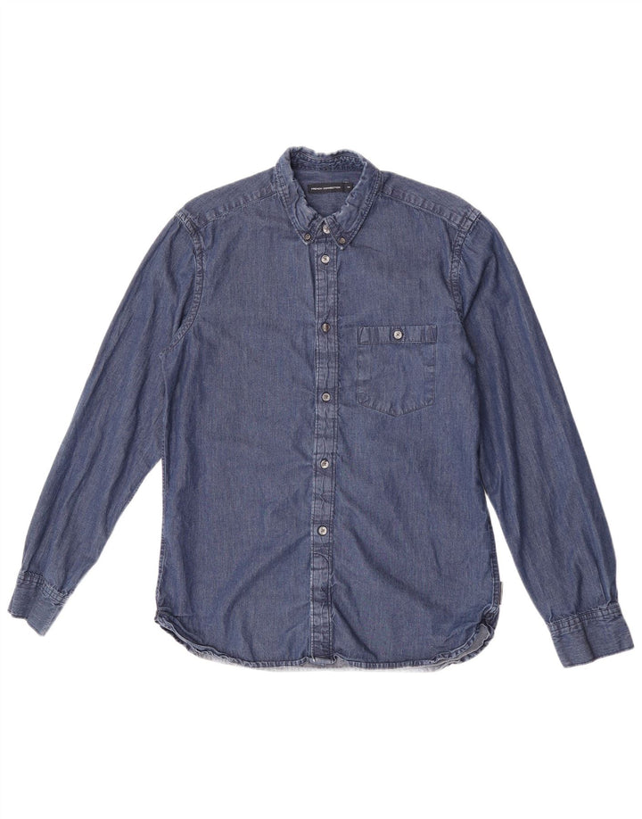 Camisa vaquera para hombre de French Connection Algodón azul medio