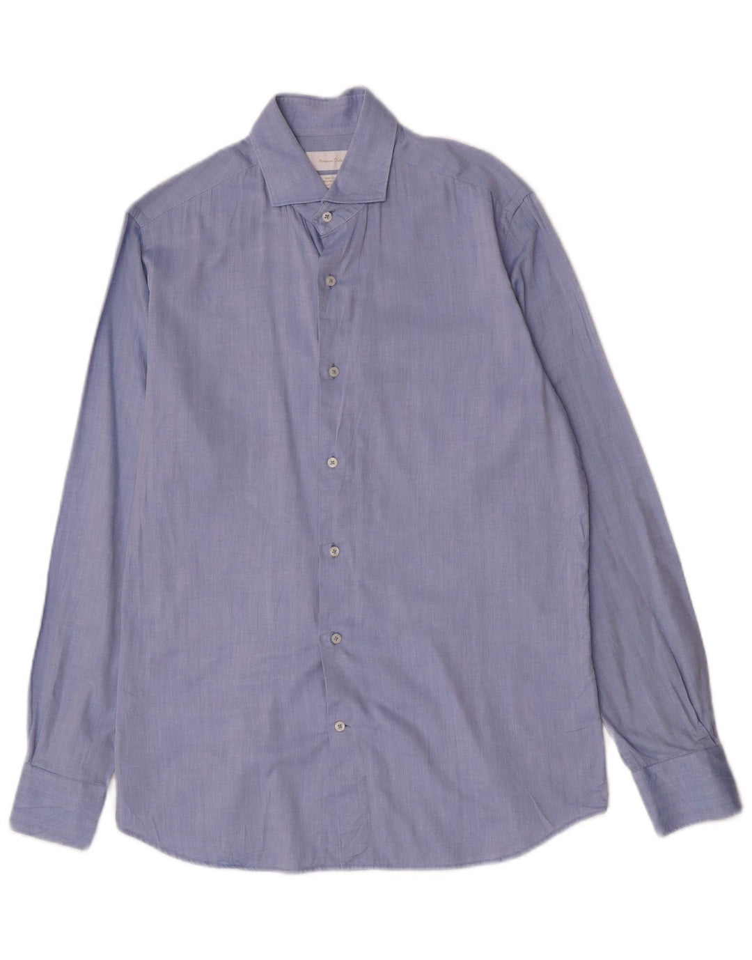 Camisa Massimo Dutti Hombre EU 40 15 1/2 Azul Medio Algodón