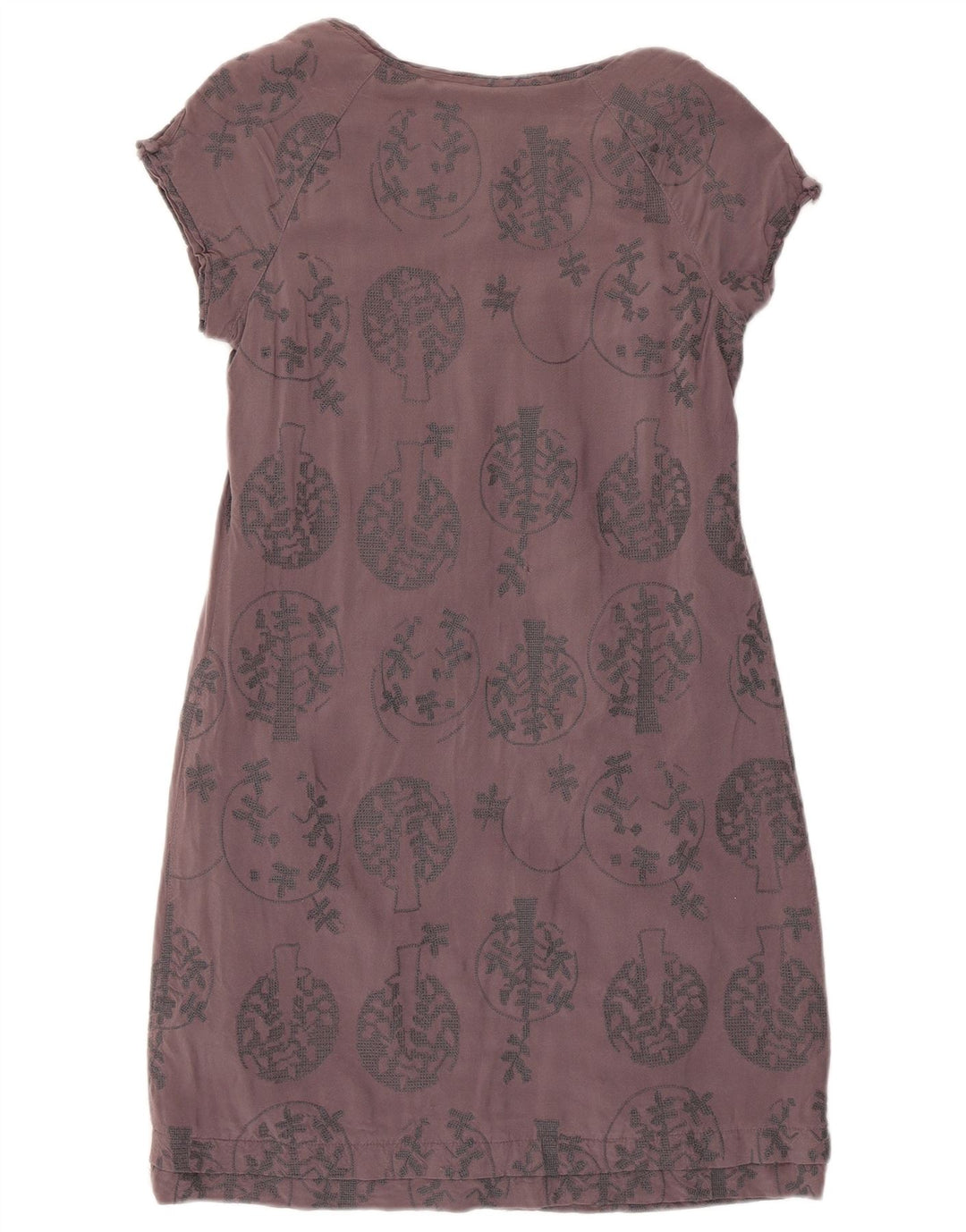 Vestido tubo para mujer White Stuff UK 40 Small Gris Floral Viscosa