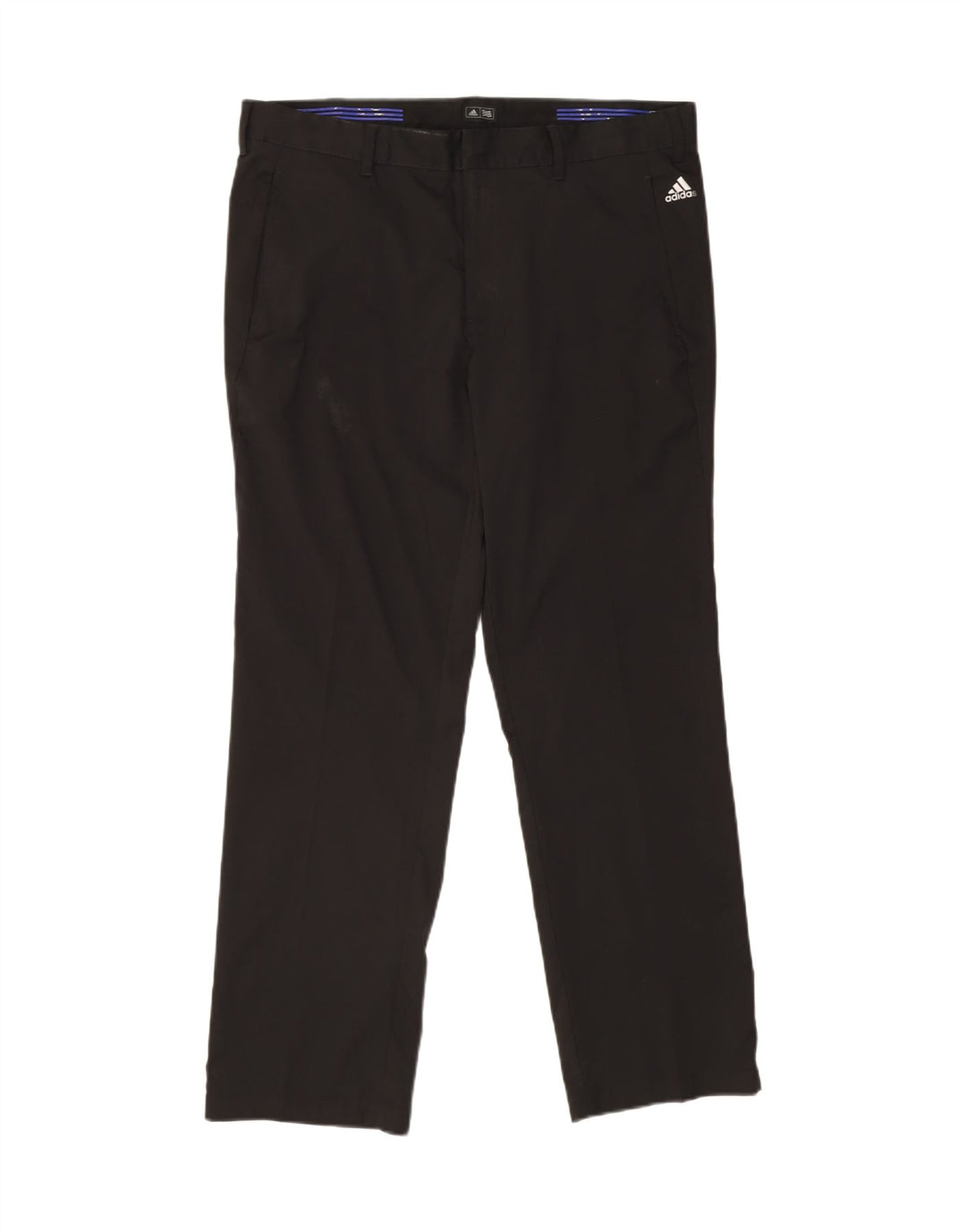 ADIDAS Mens Straight Chino Trousers W38 L30 Black Polyester Vintage Adidas and Second-Hand Adidas from Messina Hembry 