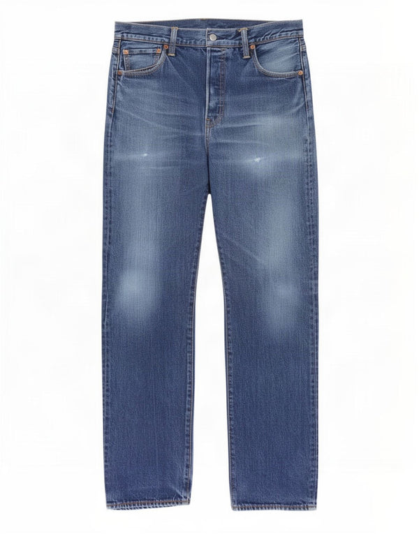 Vaqueros rectos desgastados para hombre Levi's W34 L34 Algodón azul