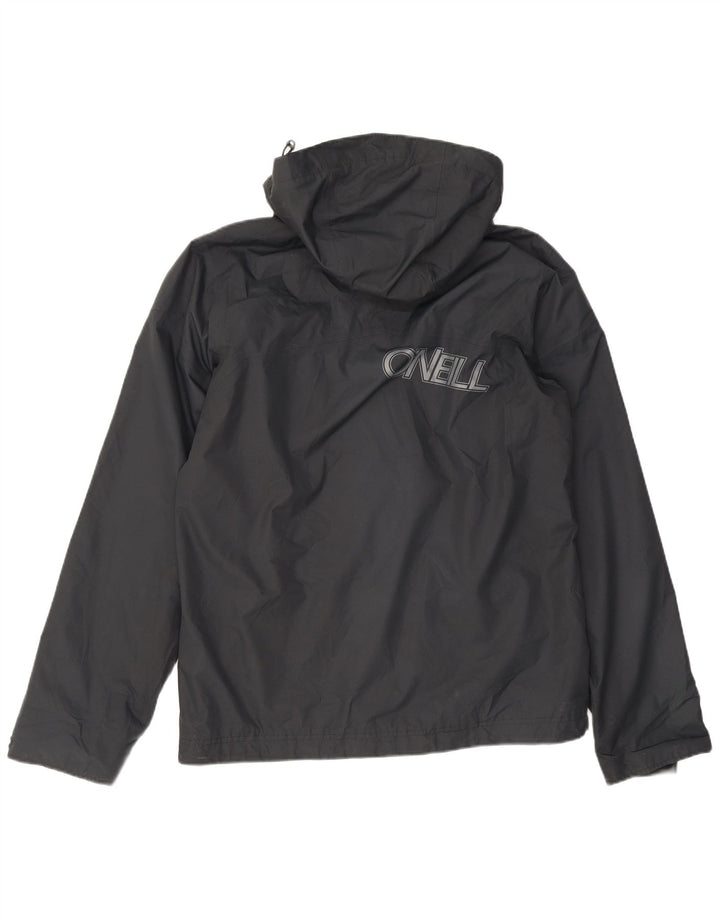 O'Neill Chaqueta cortavientos con capucha y gráfico para hombre UK 34 XS Poliéster negro