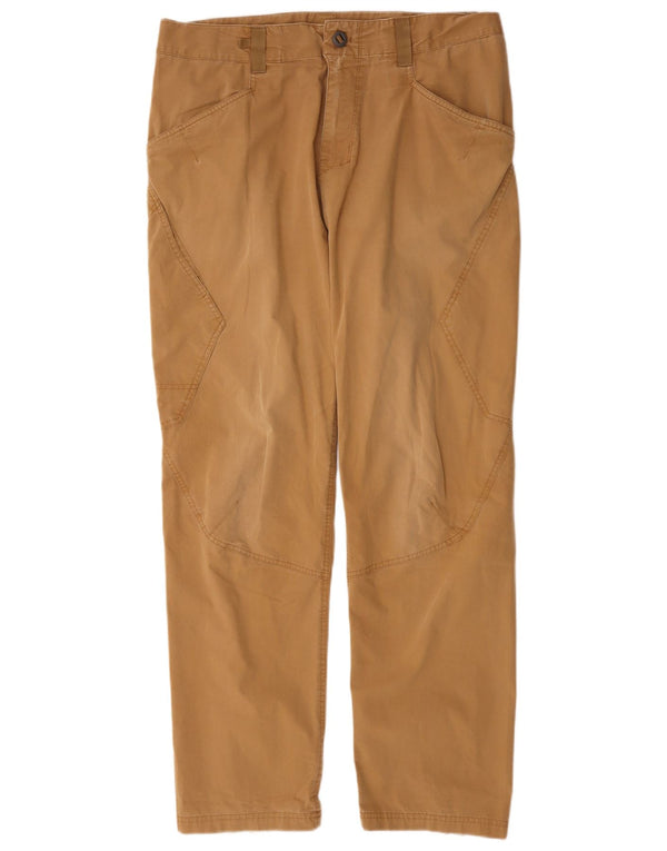 Patagonia Hombre Pantalones Casuales Rectos W36 L32 Algodón Beige