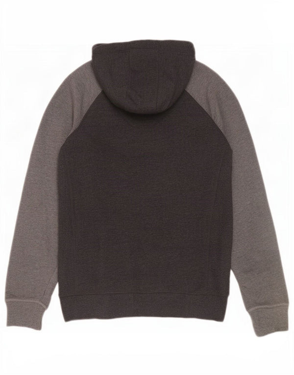 Superdry Hombre Sudadera Con Capucha Y Cremallera Gráfica De Algodón Gris Color Block Grande