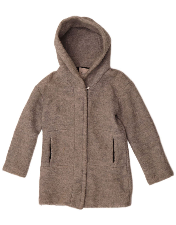 Zara Mujer Trafaluc Abrigo extragrande con capucha UK 6 XS Lana gris