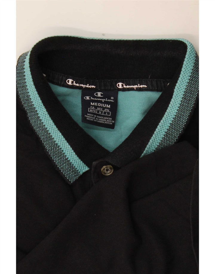 Champion Polo Hombre Rayas Negras Medianas